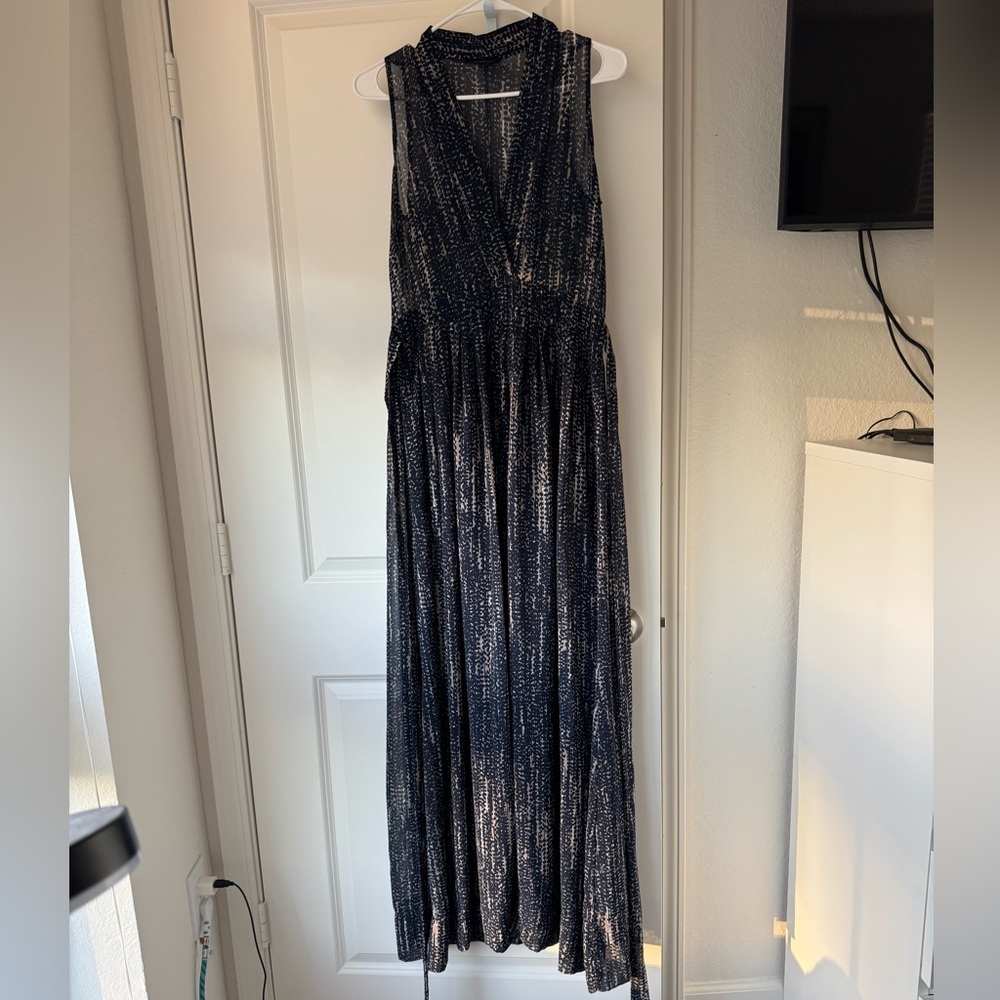 Olivaceous Navy Maxi Dress